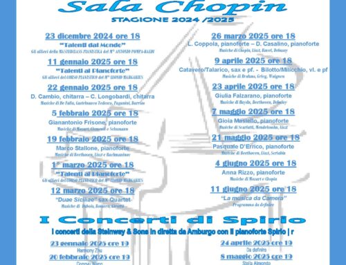 Pomeriggi in Concerto alla Sala Chopin e I Concerti di Spirio 2025